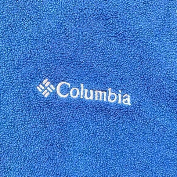 Columbia Women's Quarter Zip Microfleece 2-Tone Blue Pullover XL - Picture 4 of 8